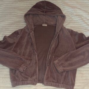 Purple Hooded Jacket